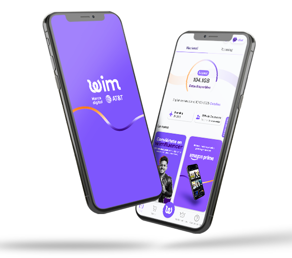 Telefonos mostrando app somos wim