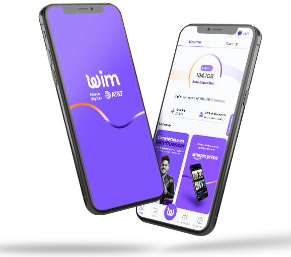 Telefonos mostrando app somos wim